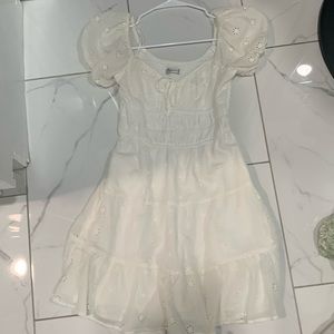 White flowy summer dress